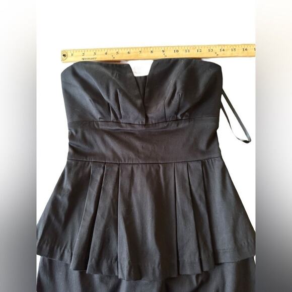 B.SMART | NWT Elegant Black Strapless Peplum Dress size 4 [08] - Picture 8 of 9